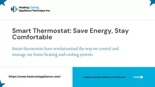 Smart Thermostat Save Energy, Stay Comfortable