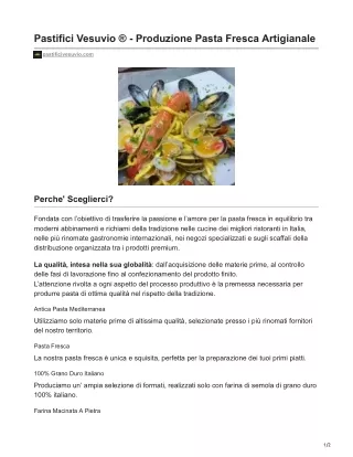 pastificivesuvio.com-Pastifici Vesuvio  - Produzione Pasta Fresca Artigianale