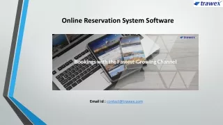 Online Reservation System Software