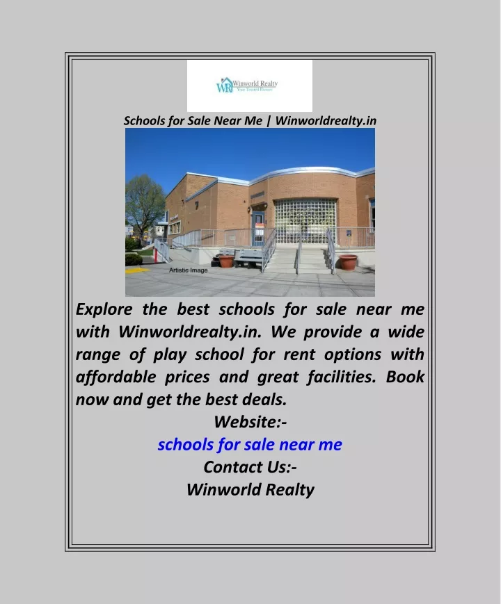 schools for sale near me winworldrealty in
