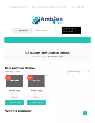 Ambien Purchase Guide For Buying And Use USA