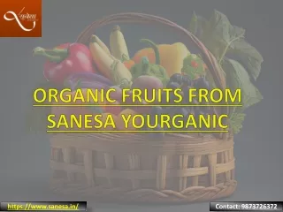 Organic Fruits from Sanesa Yourganic