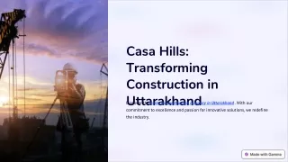 Best Civil Construction Company in Uttarakhand