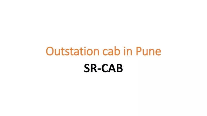 outstation cab in pune