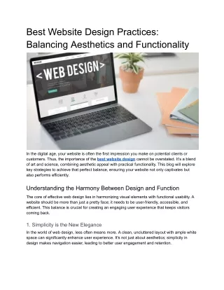 best website design practices balancing