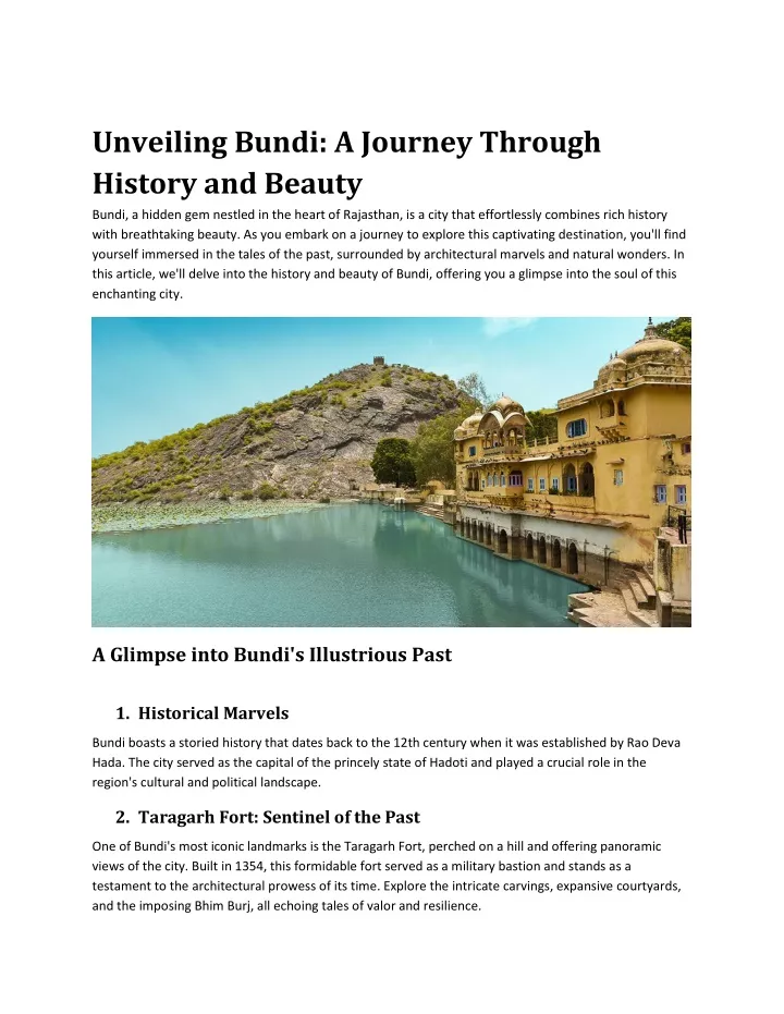 unveiling bundi a journey through history