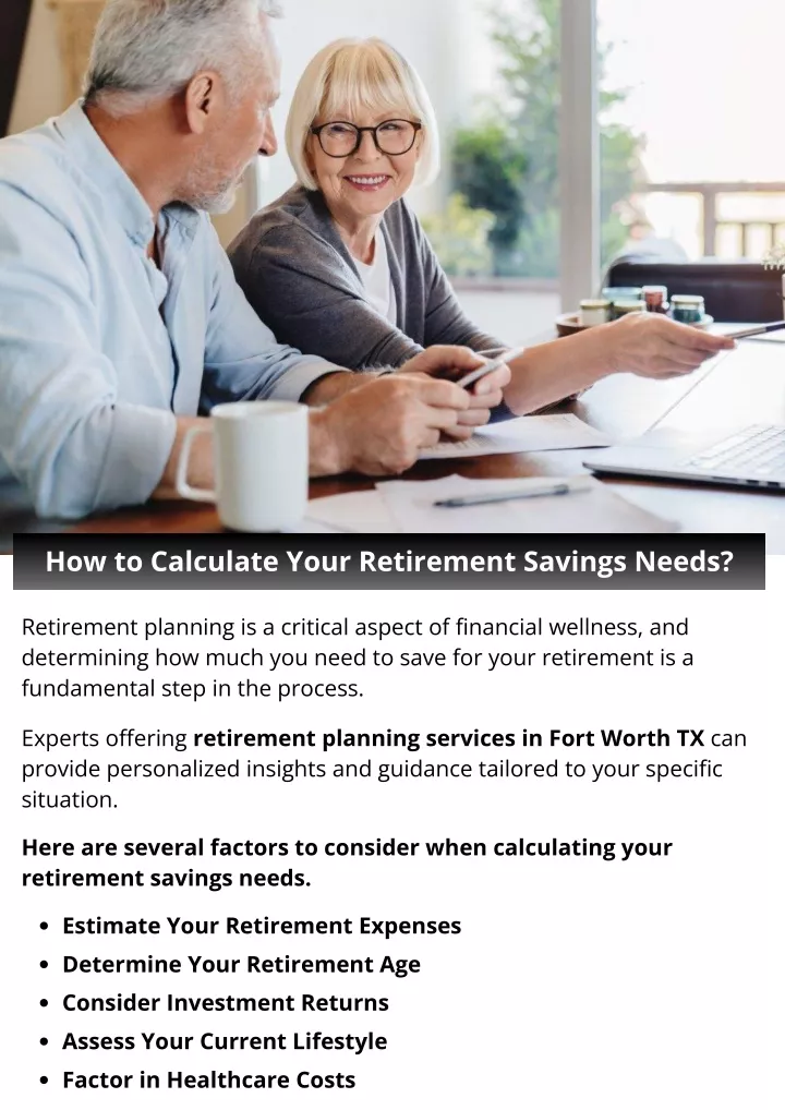 how to calculate your retirement savings needs