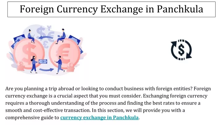 foreign currency exchange in panchkula