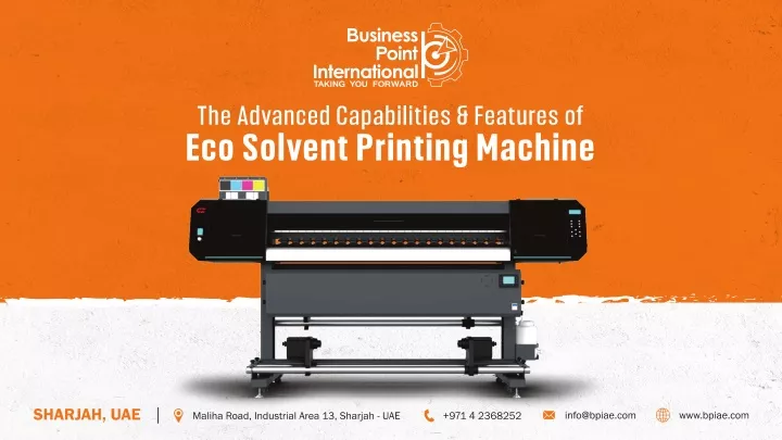 the advanced capabilities features of eco solvent