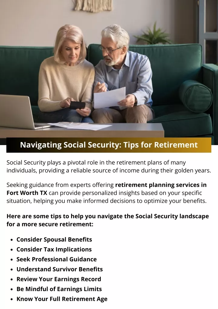 navigating social security tips for retirement