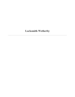 locksmith wetherby