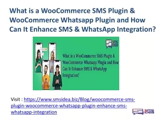 WooCommerce SMS & Whatsapp Plugin and How Enhance SMS & WhatsApp Integration?