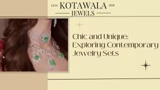 Chic and Unique Exploring Contemporary Jewelry Sets