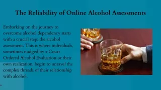 The Reliability of Online Alcohol Assessments
