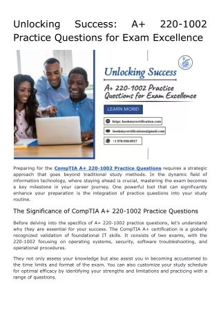 unlocking practice questions for exam excellence
