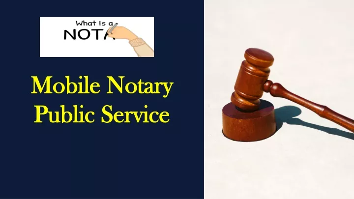 mobile notary public service