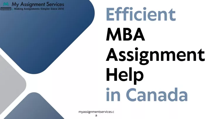 efficient mba assignment help in canada