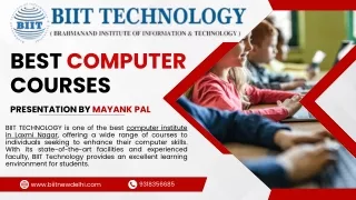 Computer Course in Laxmi Nagar
