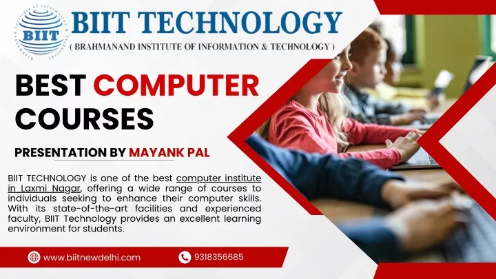 best computer courses presentation by mayank pal