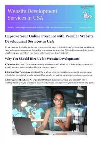 Website Development Services in USA