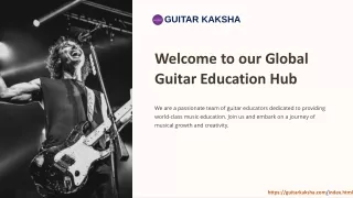 Online guitar classes