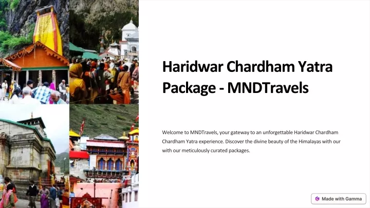 haridwar chardham yatra package mndtravels