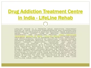 Drug Rehabs Centre in India