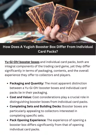 how does a yugioh booster box differ from