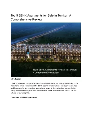 Apartments in Tumkur