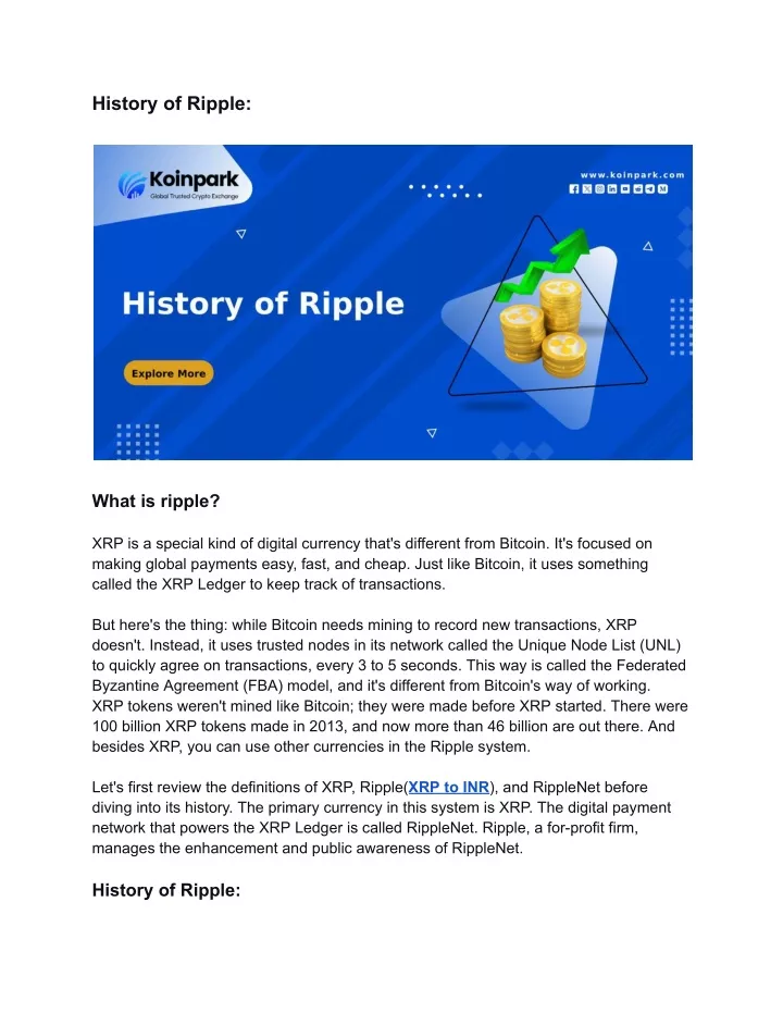 history of ripple