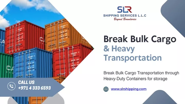 break bulk cargo
