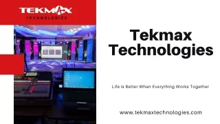 Commercial Audio Visual Installation - Tekmax Technologies