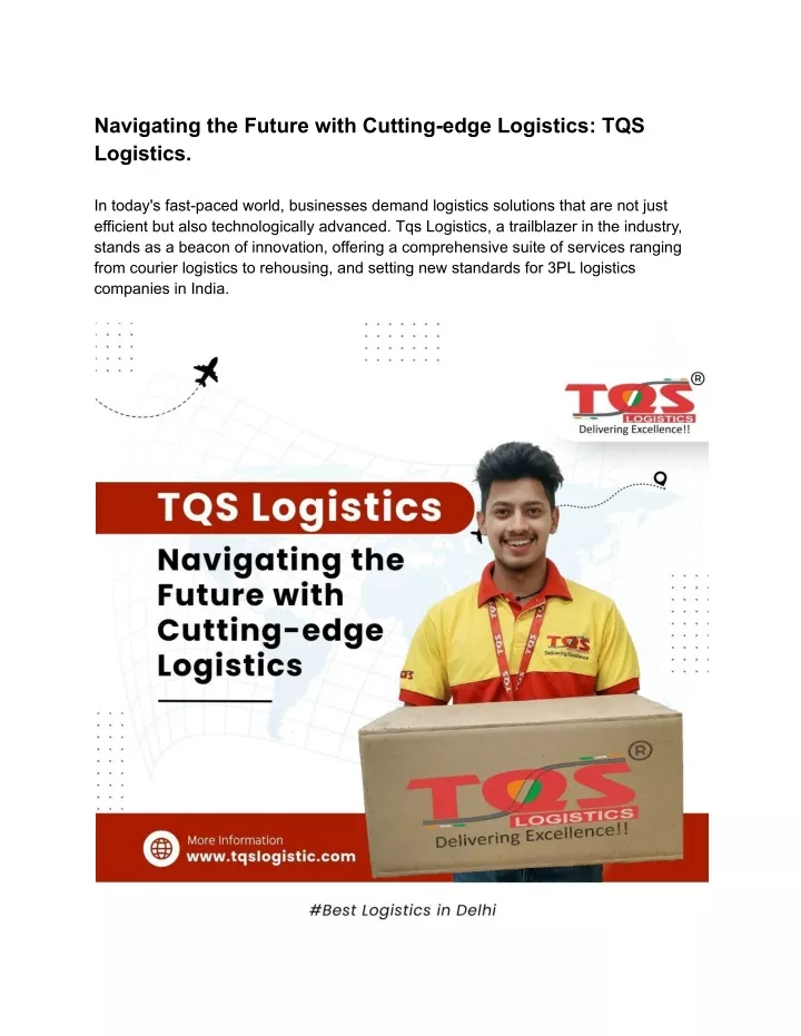 navigating the future with cutting edge logistics