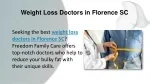 Weight Loss Doctors in Florence SC - slide 1