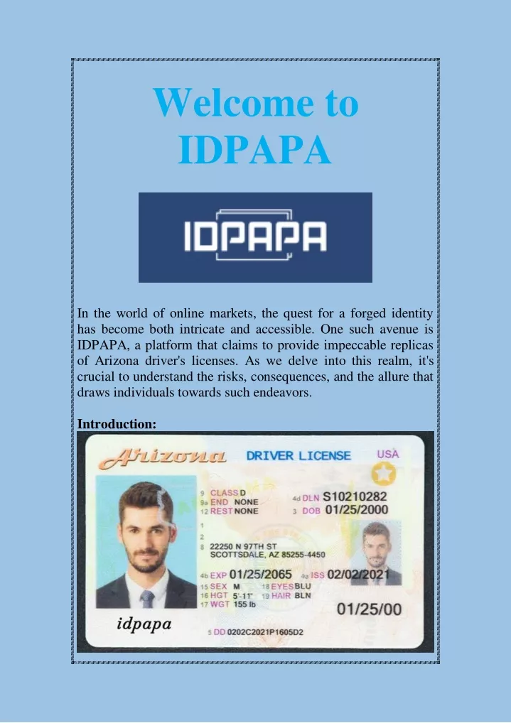 welcome to idpapa