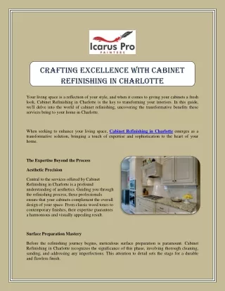 crafting excellence with cabinet refinishing