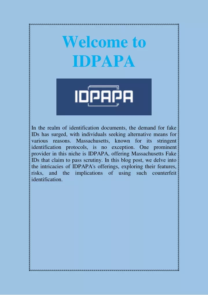 welcome to idpapa