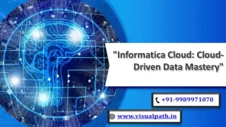 informatica cloud cloud driven data mastery