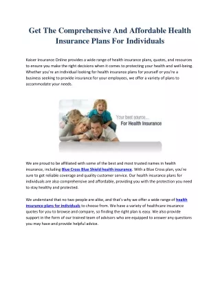 Kaiser Insurance Online (11 dec)