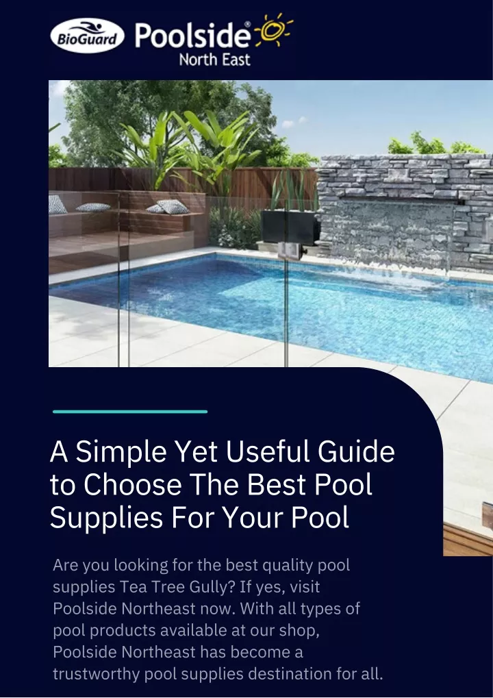 a simple yet useful guide to choose the best pool