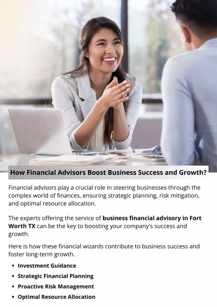 how financial advisors boost business success
