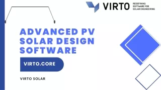 Advanced PV Solar Design Software - Virto Solar
