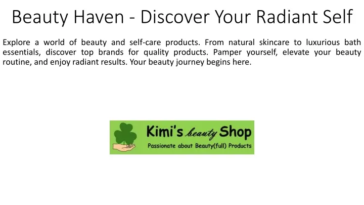 beauty haven discover your radiant self