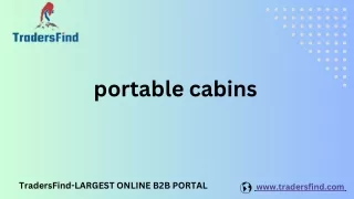 Portable Cabins Manufacturers & Suppliers in UAE