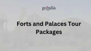 Forts and Palaces Tour Packages: Go India Tours