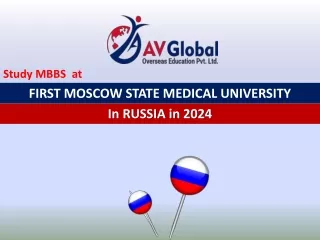 Study MBBS at FIRST MOSCOW STATE MEDICAL UNIVERSITY in RUSSIA in 2024