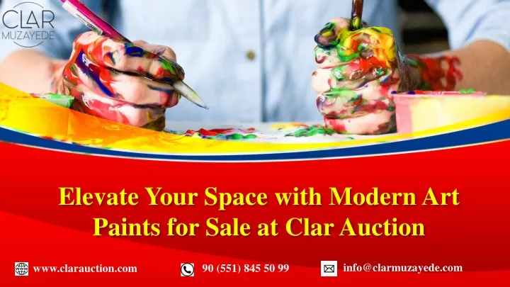 elevate your space with modern art paints for sale at clar auction