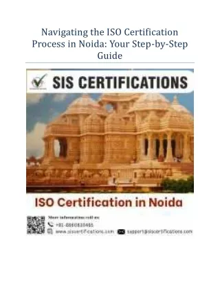 navigating the iso certification process in noida