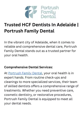 Trusted HCF Dentists In Adelaide  Portrush Family Dental (2)