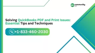 How to Resolve QuickBooks PDF and Print Issues: Practical Advice